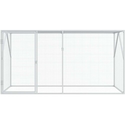 VidaXL Bela Galvanizirano Jeklo 102 x 208 x 108 cm Trpežna Slike