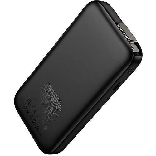 Hoco. Powerbank 10000 mAh QC PD 20W z vgrajenim USB C kablom Q51 črn Slike