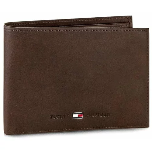 Tommy Hilfiger Velika moška denarnica Johnson Cc And Coin Pocket AM0AM00659 Rjava