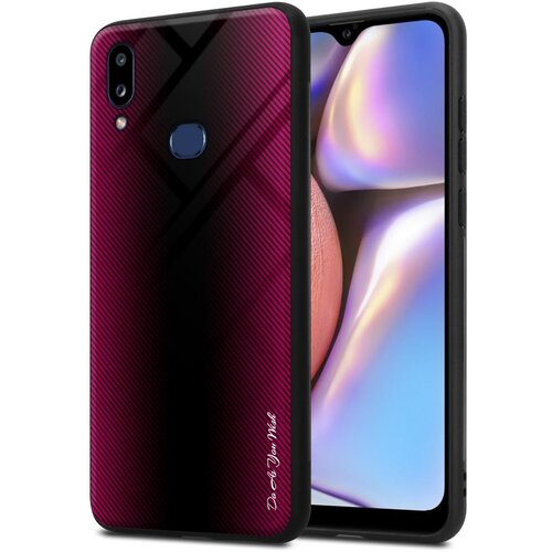 Cadorabo Case, združljiv s Samsung - Stripe Optics v Crimson Pink - Za&scaron;čitni pokrov iz silikona TPU in hrbta iz kaljenega stekla, (20574035) Cene