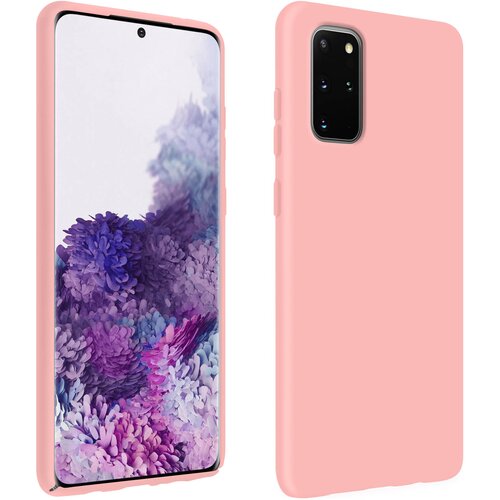 AVIZAR Poltrdi silikonski ovitek za Samsung S20 Plus z mehkim zakljuckom na dotik - roza, (20719369) Cene
