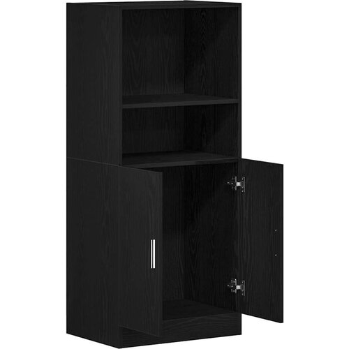 VidaXL kuhinjski ormarić crni 57x41,5x131,5 cm od konstruiranog drva Slike