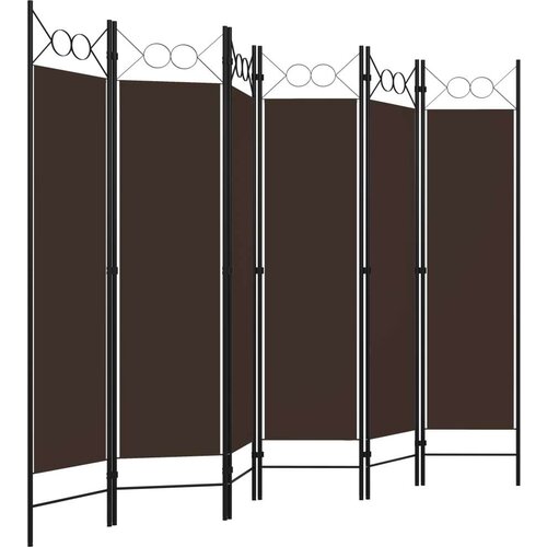  Sobna pregrada sa 6 panela smeđa 240 x 180 cm Slike