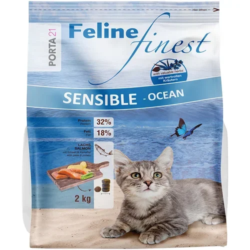 Porta 21 Feline Finest Sensible Ocean - Varčno pakiranje: 2 x 2 kg