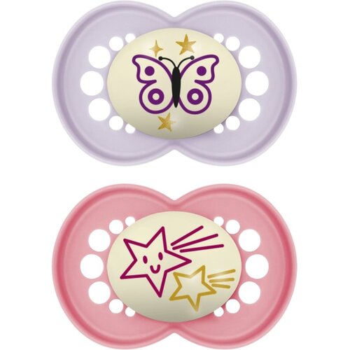 Mam Original Night 16m+ duda Pink/ Purple 2 kos Cene