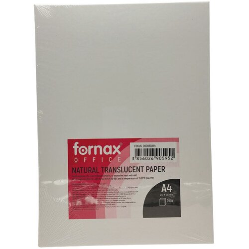  PAPIR-PAUS A4 90G PK250 NATURAL TRANSLUCENT FORNAX Cene