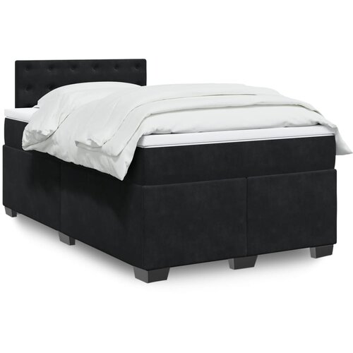 Box spring krevet s madracem crni 120 x 200 cm bar&scaron;unasti Cijene