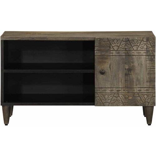 Maison Chic TV omarica - TV stojalo - Televizijska omarica svetlo siva 80x31,5x46 cm masivni les Mango, (21701420) Cene