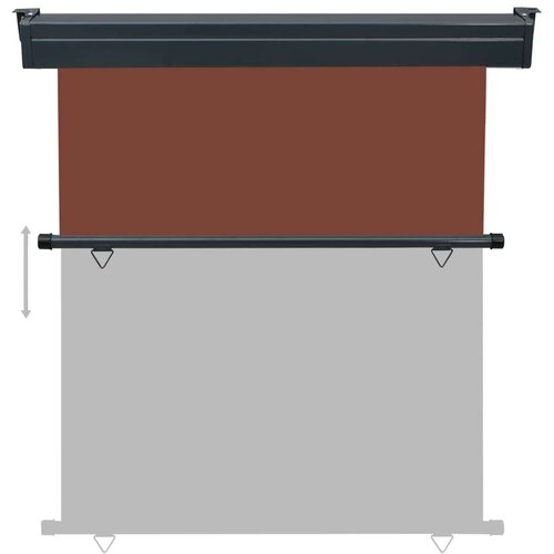 VidaXL Balkonska bočna tenda 170 x 250 cm smeđa Slike