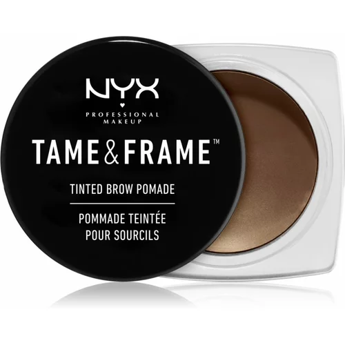 NYX Professional Makeup Tame & Frame Tinted Brow Pomade vodoodporna gel za obrvi 5 g odtenek 05 Black za ženske