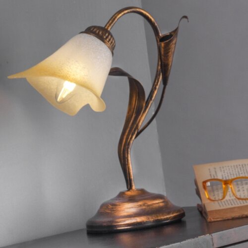  ONLI - Stona lampa LUCREZIA 1xE14/6W/230V bronzana Slike
