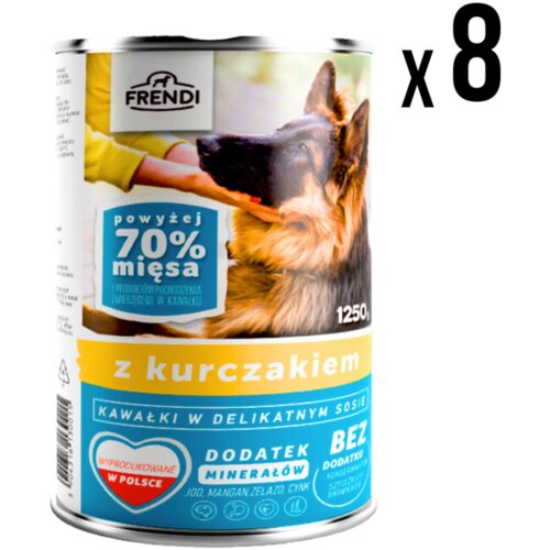 FRENDI Vlažna hrana za pse, Piletina, 1.250g, 8 komada Cene