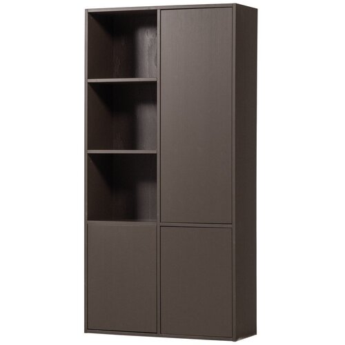 WOOOD Temno rjava modularna omarica iz masivnega bora 108x215 cm Meggy &amp;ndash; Slike