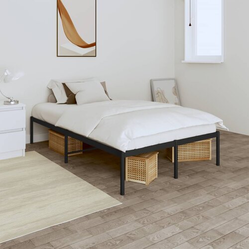 Metalni okvir za krevet crni 120 x 190 cm Cene