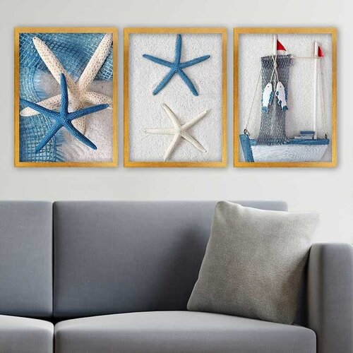 Wallity Set uramljenih slika 3AC_35445214, 3 Dela Cene