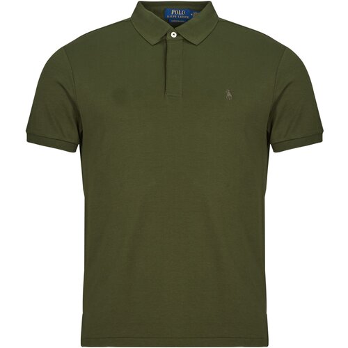 Polo Ralph Lauren Polo majice kratki rokavi POLO COUPE DROITE EN PIMA COTON Kaki Cene