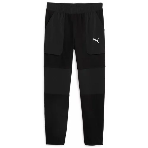 Puma Športne hlače 'Fit Hybrid' črna / bela