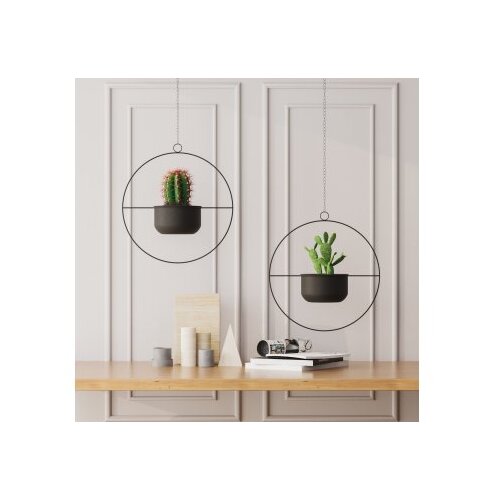 Wallxpert Ukrasna saksija Payanda, 40x40x17 cm, crna Slike