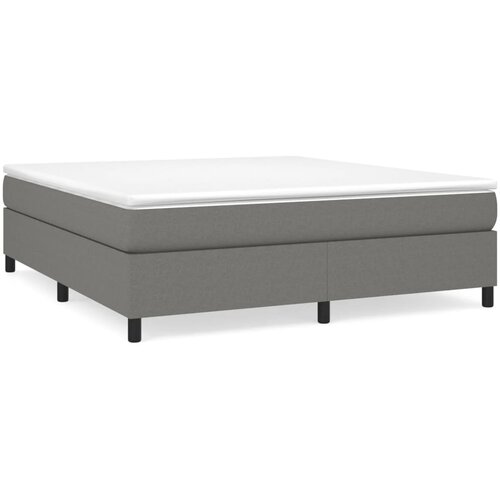 Maison Chic Box spring postelja - Vzmetna postelja z vzmetnico temno siva 180x200 cm blago SL20833, (21892728) Cene