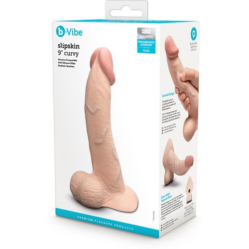b-Vibe Dildo Slipskin curvy 22cm Cene