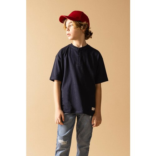 Defacto Boy Oversize Fit Collar Short Sleeve T-Shirt Cene