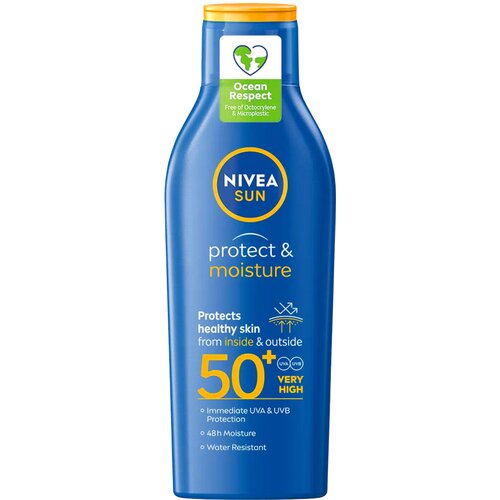 Nivea protect & moisture losion za zaštitu od sunca SPF50+ 200ml Slike