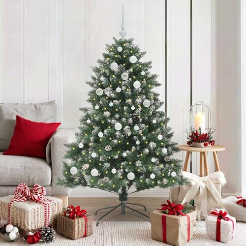 vidaXL Umestno božično drevo med 150 LED Zelena 105 x 105 x 150 cm Cene