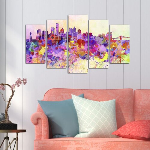 Wallity Set Slika 5ABSMDF-3, 5 Delova Cene