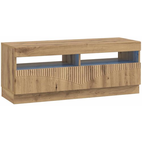  LED TV kabinet HOORN 3 kom. Hrast artisan Konstruirano drvo Siva 100 x 35 x 40 cm Slike