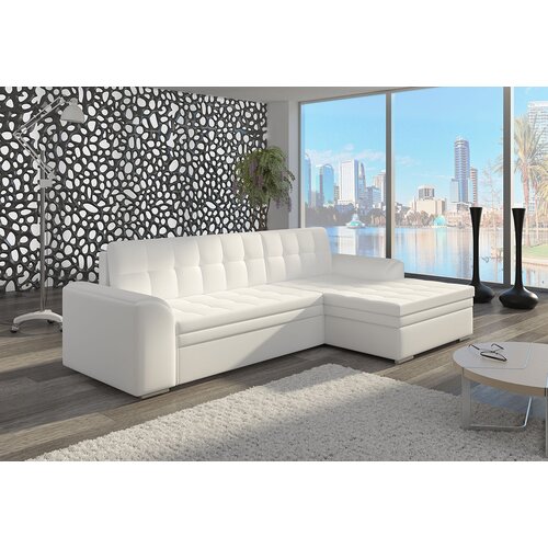  KUTNA SJEDEA GARNITURA CONFETIE (VIE BOJA) desna izvedba Soft017white Slike