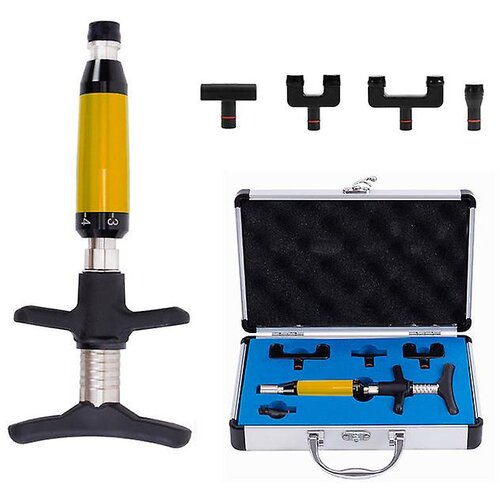 Venisymlis Ročno Orodje Za Korekcijo Prilagajanja Hrbtenice Spine Gun 4 Head Adjustment Spine Cervical Massager, Yellow Four Heads, (22059853) Cene