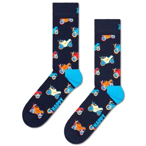 Happy Socks Dokolenke MOTORBIKE SOCK Modra Cene