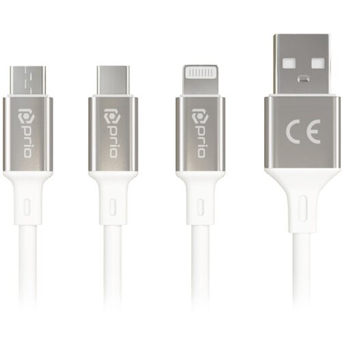  podatkovni kabel iz usb-a na microusb 2.0 / usb-c / lightning, 1,2 m Slike
