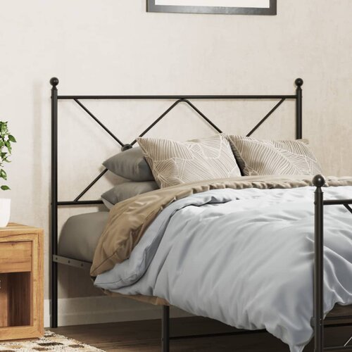  The Living Store Kovinsko posteljno vzglavje črno 107 cm - Vzglavje, (21500486) Cene