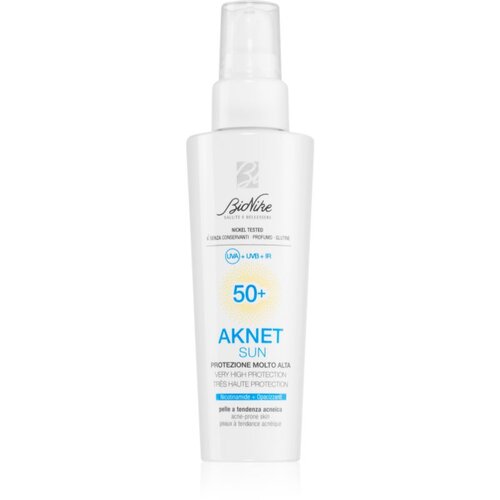 BioNike Aknet Sun zaščitna krema za obraz za aknasto kožo SPF 50+ 50 ml Cene
