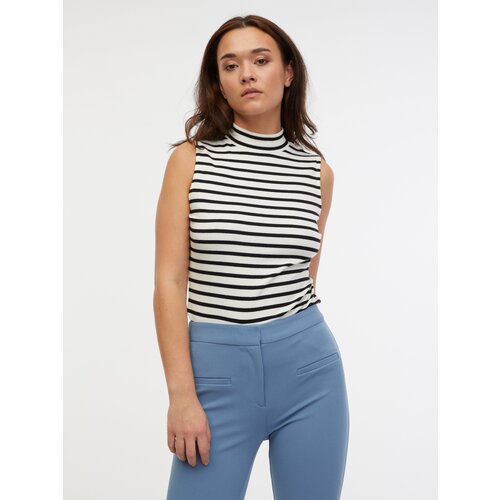 Orsay Black & White Women's Striped Top - Women's Slike