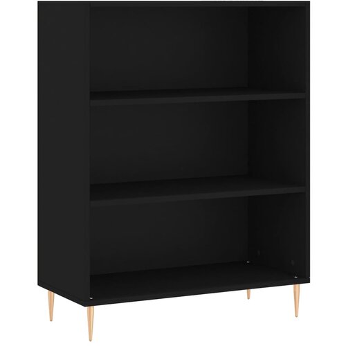Maison Chic Knjižna omara - Knjižni regal črna 69,5x32,5x90 cm inženirski les, (21723279) Cene