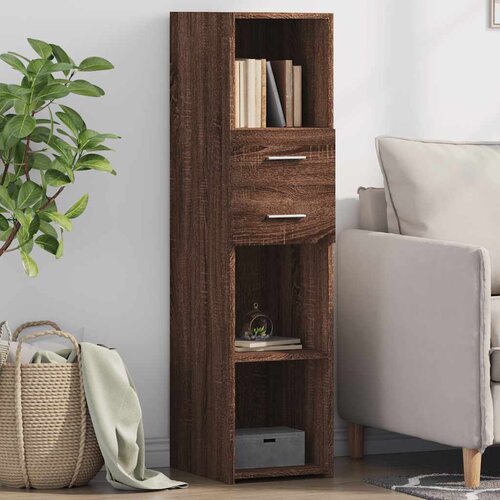  Visoka komoda boja hrasta 30 x 42,5 x 124 cm konstruirano drvo Cene