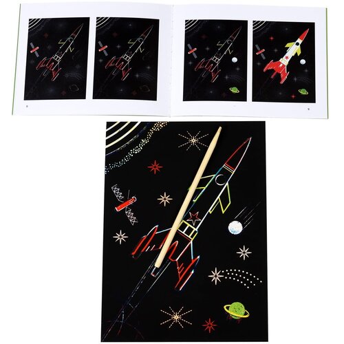 Rex London Space Age - Kreativni set - Space age, Scratch Slike