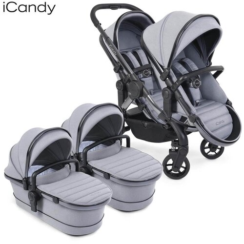 iCandy peach™ 7 otroški voziček twin phantom light grey Cene
