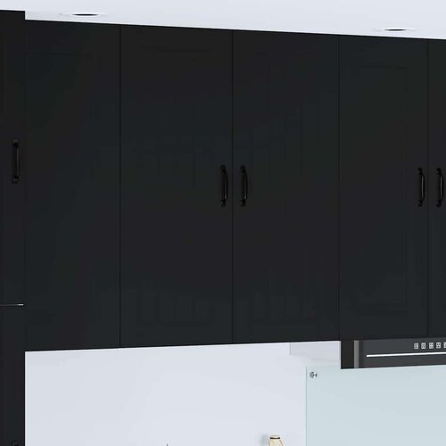  Zidni kuhinjski ormarić Crna 80 x 31 x 100 cm Konstruirano drvo Cene