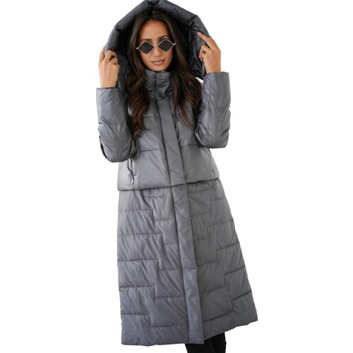 Pri Quilted 2-in-1 Insulated coat Can be worn as a jacket Slike