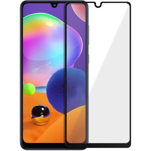 AVIZAR Zašcitno steklo za Samsung Galaxy A31 iz kaljenega stekla s poševnimi robovi, popoln oprijem - crno, (20628984) Cene