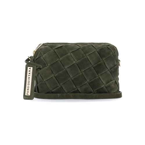 Pon&amp;acute;s Quintana Torbe Bolso Trenzado Suede Kostanjeva Slike