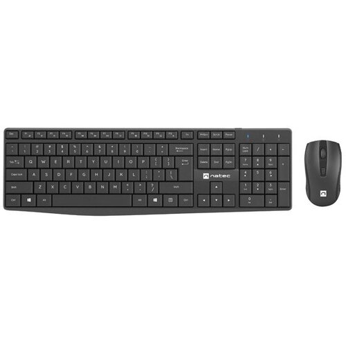 Natec CONJUNTO DE TECLADO E MOUSE SEM FIO NATEC PARA COMPUTADOR/LAPTOP US SQUID, (5000261002) Cene