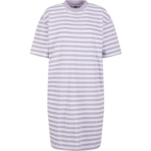 Urban Classics Women's striped dress oversized white/purple Slike