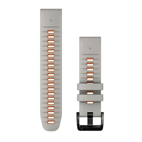 Garmin nadomestni pašček Quickfit 22'', silikonski, Fog Gray/Ember Orange, (20836540) Cene