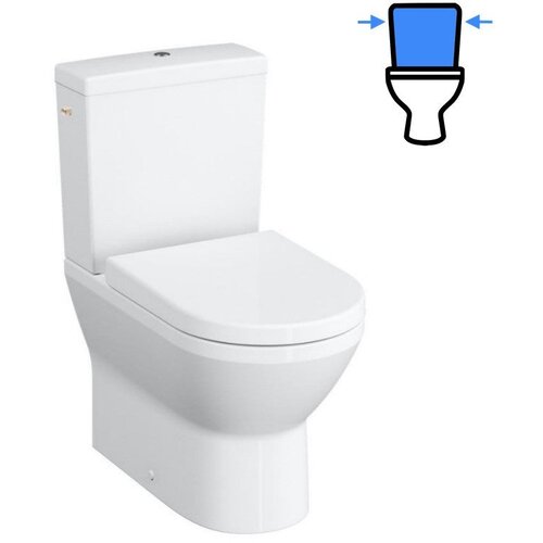 Vitra 9859-003-7202 integra talna brezrobna wc školjka monoblok z wc desko s počasnim zapiranjem Cene