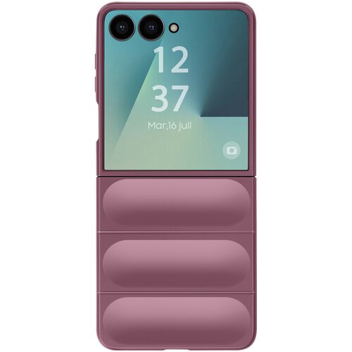 AVIZAR Ovitek za Galaxy Z Flip 7 s silikonsko teksturo v reliefu, Roza, (5000190492) Cene
