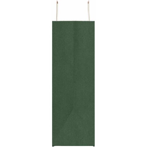  Papirnate vrećice 250 kom s ručkama zelene 54x15x49 cm Slike